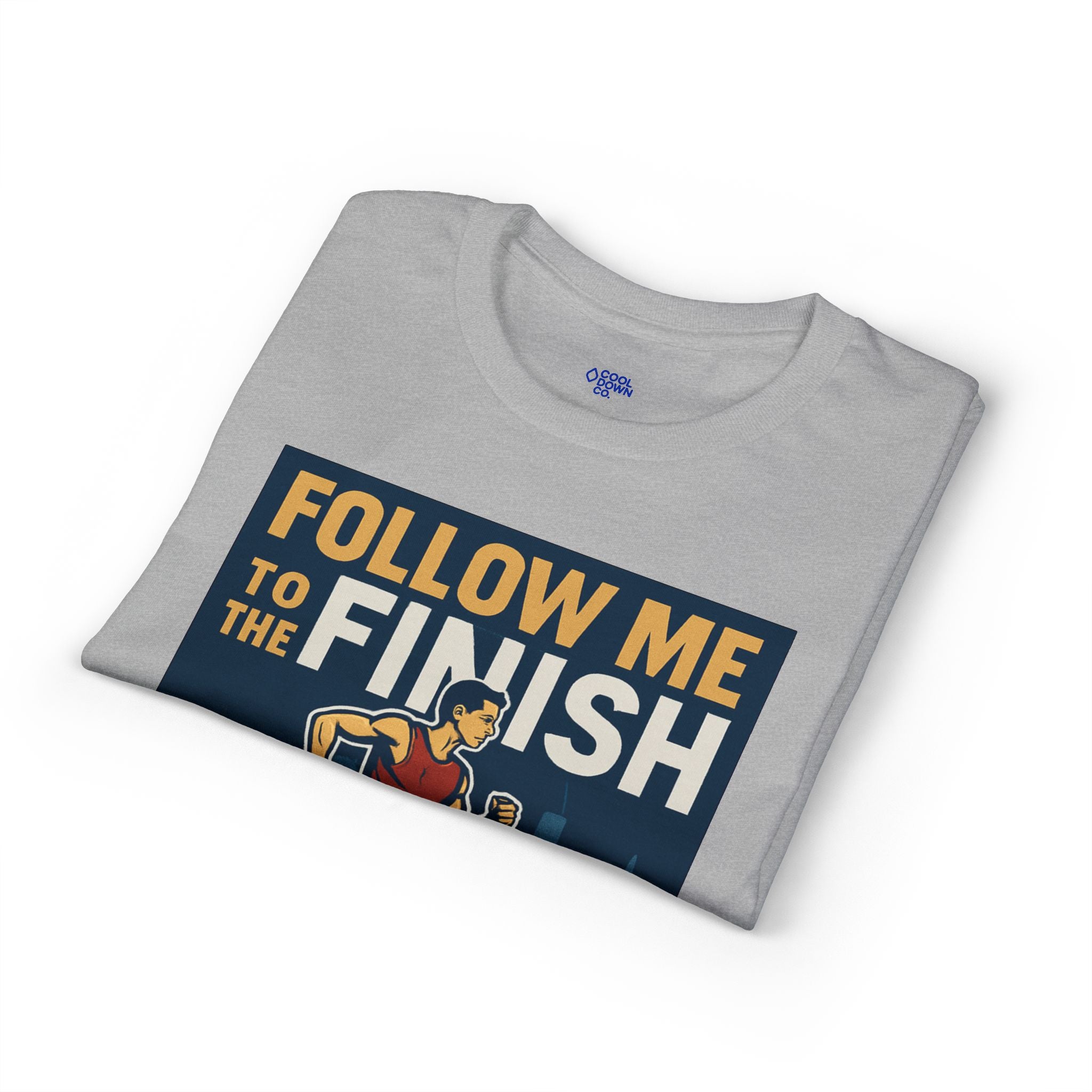 Running T-Shirt — "Follow Me to the Finish" Boston Bound 2026 Race Tee