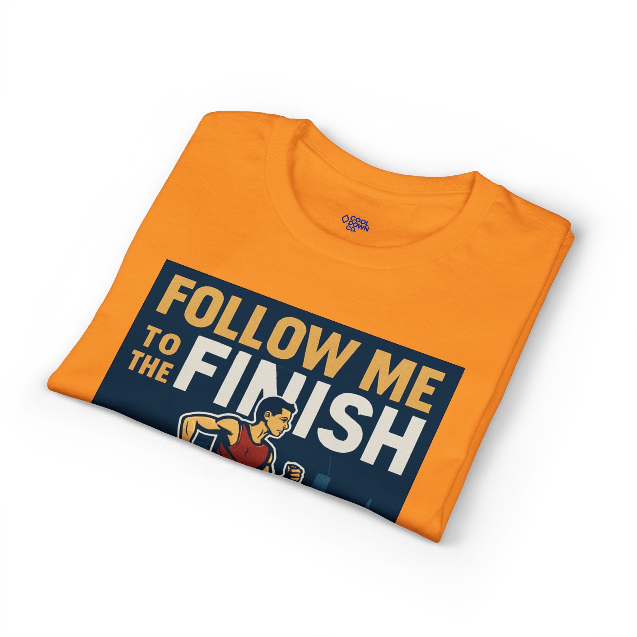 Running T-Shirt — "Follow Me to the Finish" Boston Bound 2026 Race Tee