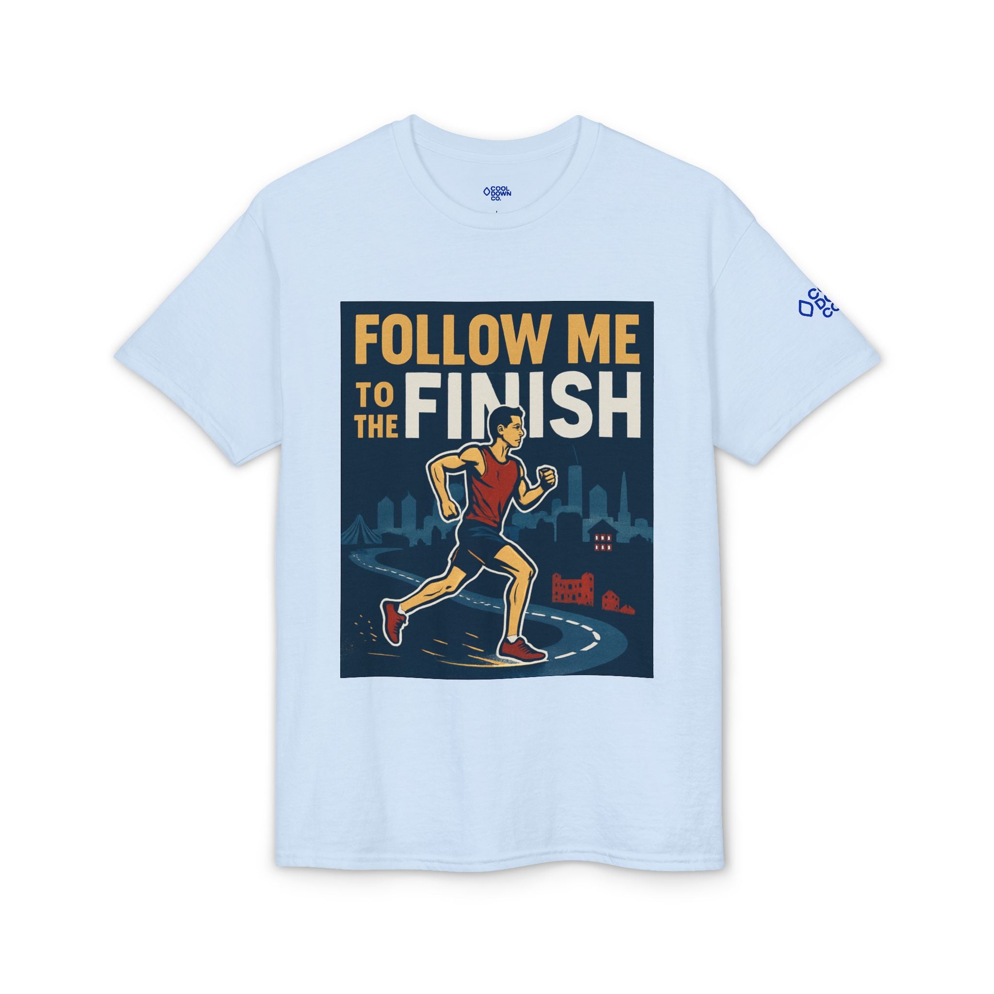 Running T-Shirt — "Follow Me to the Finish" Boston Bound 2026 Race Tee