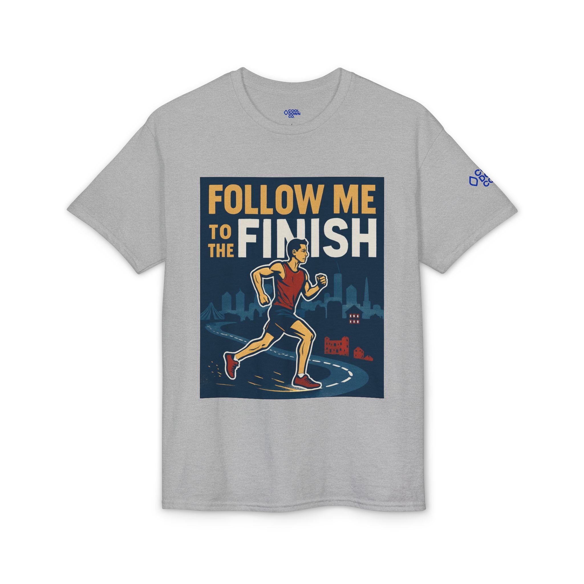Running T-Shirt — "Follow Me to the Finish" Boston Bound 2026 Race Tee