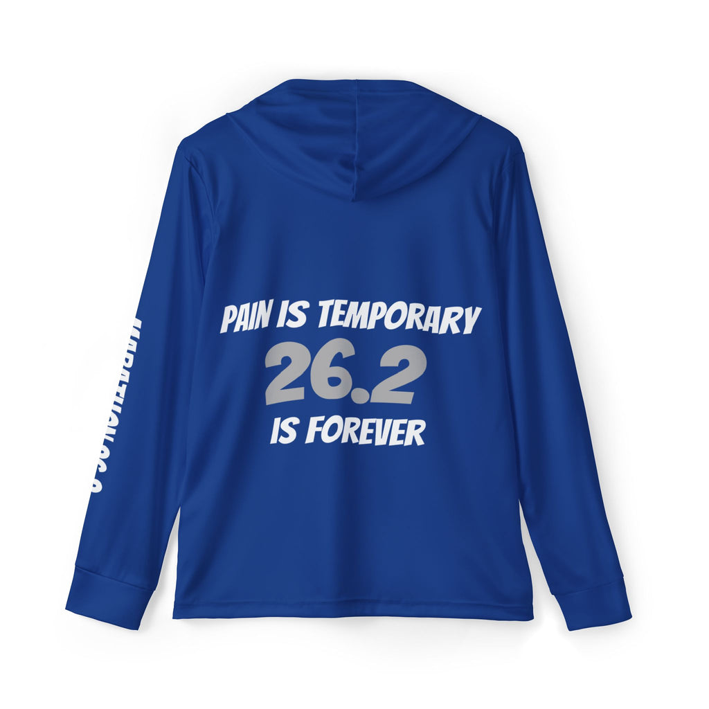 Men's Marathon Sports Warmup Hoodie - Inspirational Running Quotes - Marathon