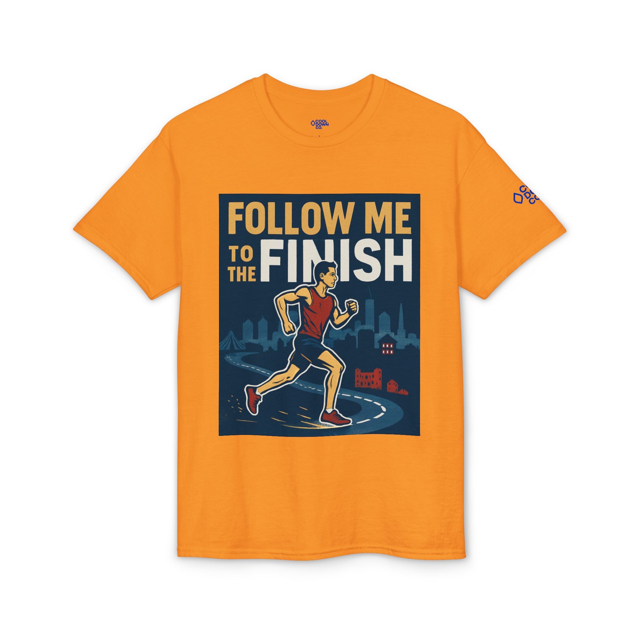 Running T-Shirt — "Follow Me to the Finish" Boston Bound 2026 Race Tee