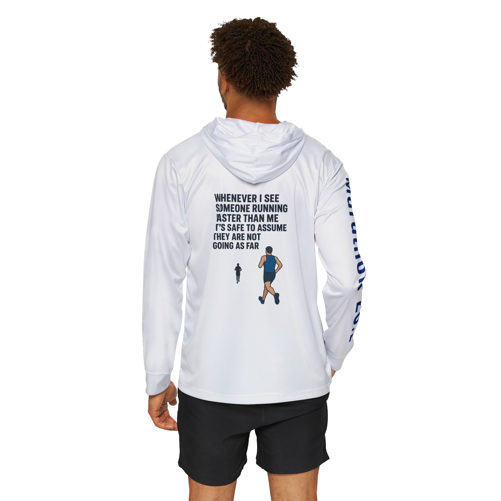 Men's Sports Hoodie - Long Distance Running Inspirational Quotes