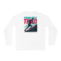 Unisex "Push Hard" Fitness Long Sleeve Tee - Inspirational Running Quote Shirt