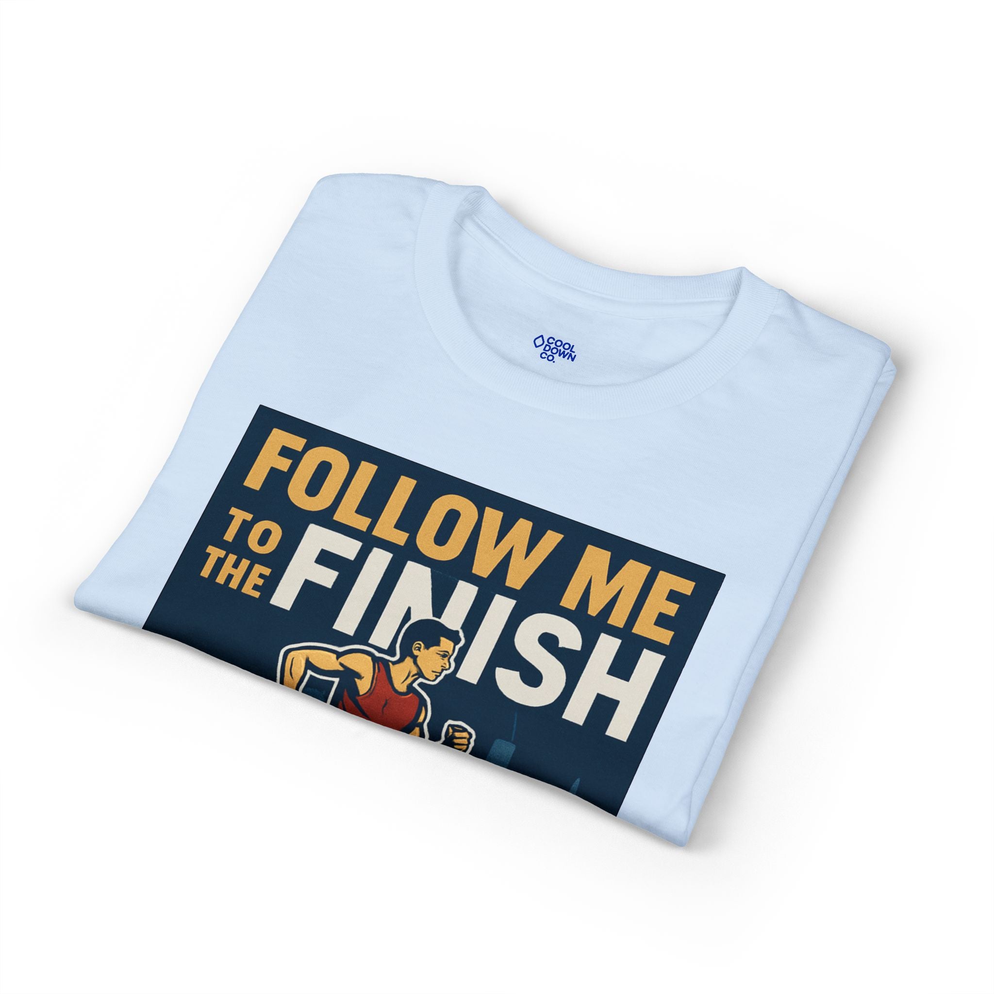 Running T-Shirt — "Follow Me to the Finish" Boston Bound 2026 Race Tee