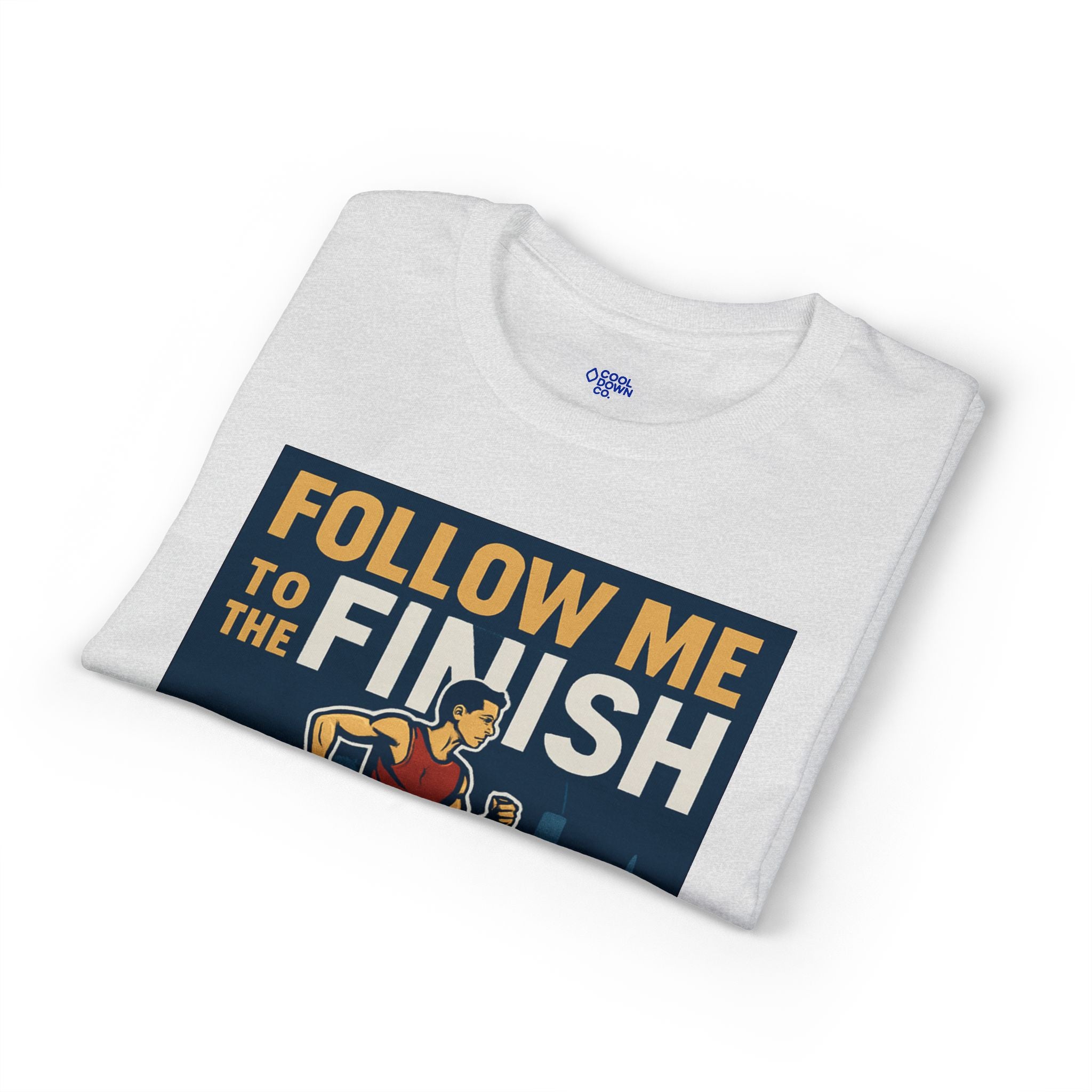 Running T-Shirt — "Follow Me to the Finish" Boston Bound 2026 Race Tee