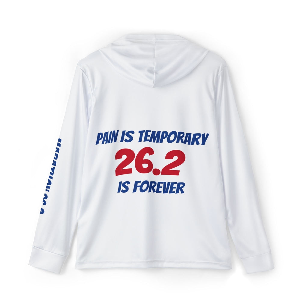 Men's Marathon Hoodie for Runners - Inspirational Running Quote Design