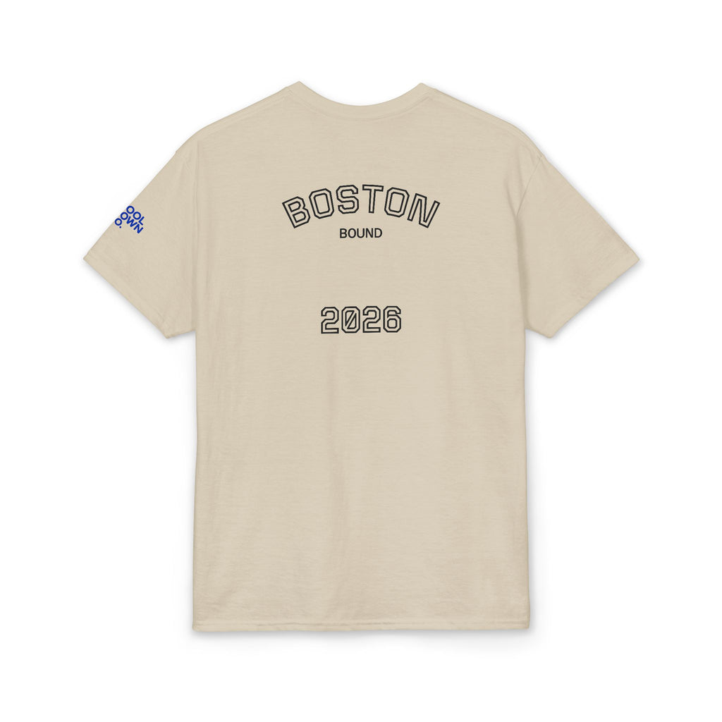 Running T-Shirt — "Follow Me to the Finish" Boston Bound 2026 Race Tee